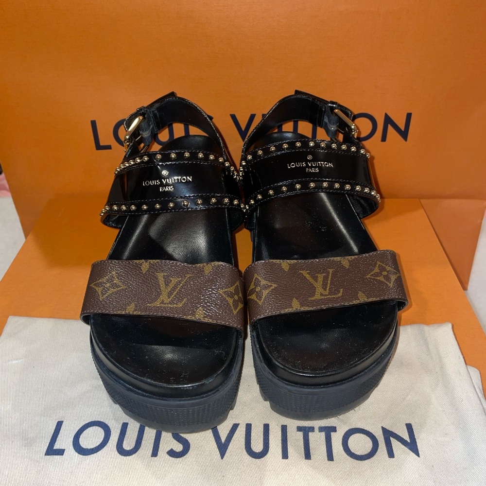 LOUIS VUITTON AI8S58GZO2N370 LAUREATE PLATFORM SANDAL